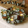 Frosted Eucalyptus Winter Candle Centrepiece, thumbnail 3 of 3