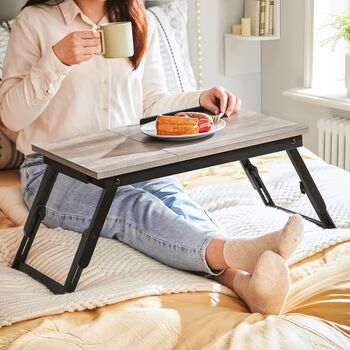 Laptop Table Stand Breakfast Tray Foldable Adjustable, 12 of 12