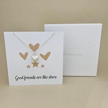 Boxed 'Good Friends' Heart Necklace Card, 2 of 3