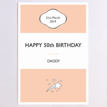 Personalised Birthday Stripe Birthday Card, 8 of 11