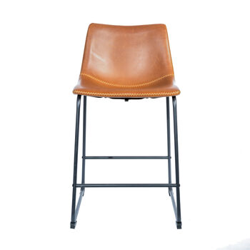 Dexter Tan Brown Set Of Two Kitchen Counter Stools, 3 of 9