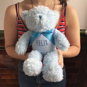 Personalised Teddy Bear In T Shirt, 3 of 3