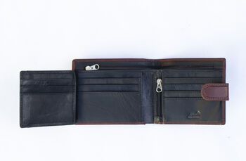 Personalised Luxury Brown Men's Leather Wallet Rfid, 6 of 6