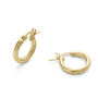 Gold Or Silver Twist Huggie Hoop Earrings, thumbnail 3 of 9