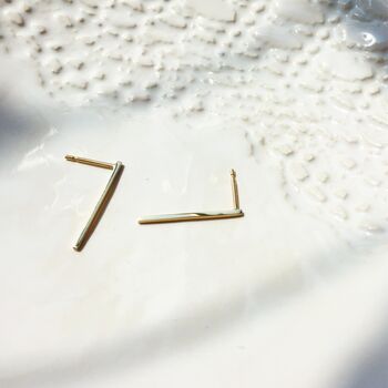 Recycled Gold Lina Studs, 2 of 4