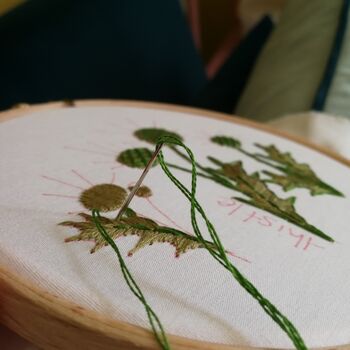 Thistles Embroidery Kit, 5 of 5