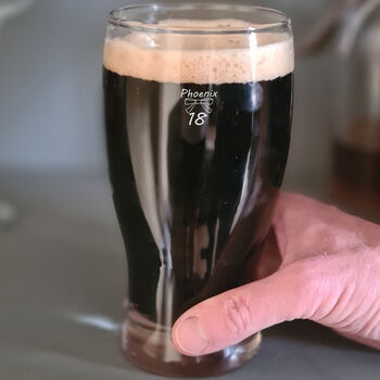 Personalised Pint Glass Engraved For 18th Birthday Gift, 5 of 11