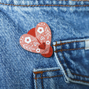 'Love Bug' Eco Friendly Wooden Pin Badge, 2 of 4