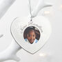 Personalised Heart Photo Frame Tree Decoration, thumbnail 1 of 5