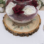 Winter Wreath Printed Wood Slice Table Centrepiece, thumbnail 1 of 3