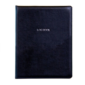 Personalised Luxury Hand Bound Leather Log Book, 4 of 7