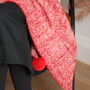 Cosy Red Check Snuggle Blanket, thumbnail 10 of 10
