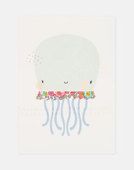 Liberty Octopus Nursery Print, 8 of 12