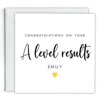 Congratulations On Your A Level Results Card, 2 of 2