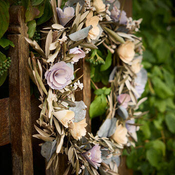 Personalised Litton Pastel Floral Wreath, 6 of 8