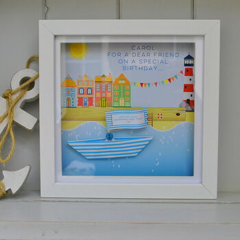 Personalised Paper Boat Picture Frame, 2 of 8