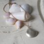 Silver Sea Shell Hung On Rose Gold Necklace, thumbnail 2 of 3