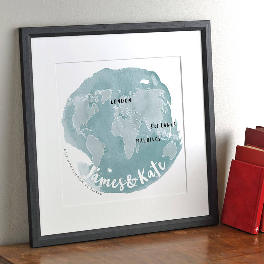 Favourite Journey World Map Print, 1 of 4