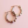 Heart Hoop Stainless Steel Earrings Gold Or Silver Tone, thumbnail 4 of 9