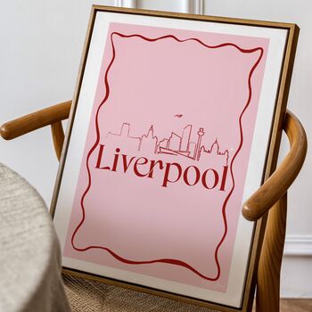 Liverpool City Skyline Art Print, 9 of 10