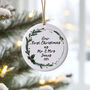 Our First Christmas As Mr And Mrs Personalised Wreath Tree Decoration, thumbnail 1 of 3