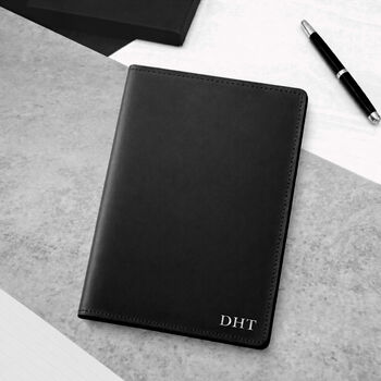 Handmade Personalised A5 Full Grain Oiled Leather Refillable Journal Cover, 2 of 10