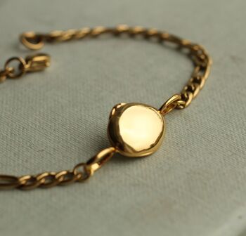 Gold Personalized Locket Bracelet, 9 of 9