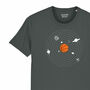 Everything Revolves Around Basketball Organic T Shirt, thumbnail 2 of 3
