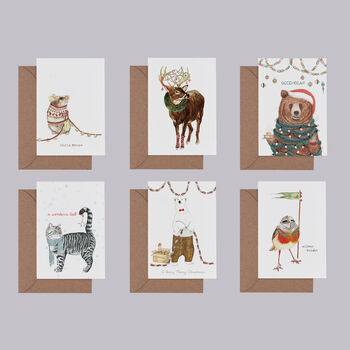 Mister Peebles Christmas Card Six Pack, 8 of 8