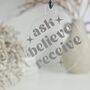 Ask Receive Believe Hanging Christmas Decoration, thumbnail 2 of 9