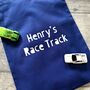 Personalised Car Race Track Travel Play Mat Bag, thumbnail 4 of 6