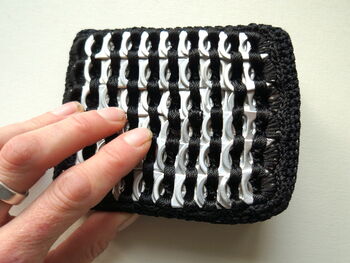 Black Wallet With Recycled Ring Pull Design, 3 of 12