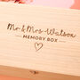 Personalised Mr And Mrs Memory Box, thumbnail 3 of 5