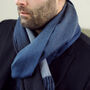 Men's 100% Pure Cashmere Ombre Scarf, thumbnail 6 of 12