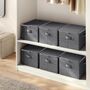 Set Of Foldable Storage Bins Boxes With Lids, thumbnail 3 of 7