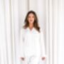 Bridal Embroidered Flower Girl/ Bridesmaid Satin Kid's Pyjamas, thumbnail 5 of 8