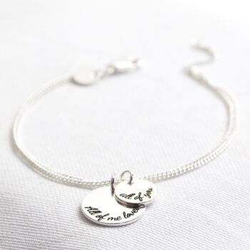 Personalised Double Disc Charm Bracelet, 5 of 10