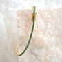 Emerald Gemstone Gold Vermeil Plated Tennis Bracelet, thumbnail 7 of 9