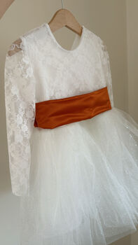 Long Sleeve Lace Sparkly Tutu Dress, 11 of 12