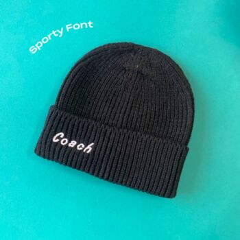 Personalised Embroidered Beanie Hat, 12 of 12