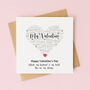 Personalised Valentine's Day Card With Ceramic Heart, thumbnail 1 of 5