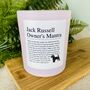 Fun Personalised Jack Russell Owner Affirmation Candle, thumbnail 3 of 11