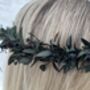 Gothic Black Flower Crown, thumbnail 6 of 6