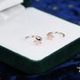 Tiny Star Huggie Hoop Earrings In Sterling Silver, thumbnail 2 of 12