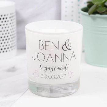 Personalised Engagement Luxury Scented Candle, 2 of 5
