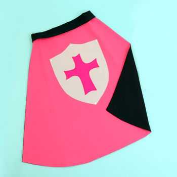 Children Personalised Knight Dressing Up Cape, 4 of 4