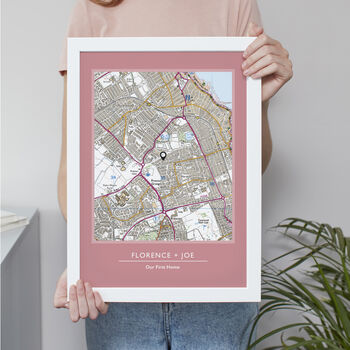 Favourite UK Place Print Custom Made Map, 6 of 12