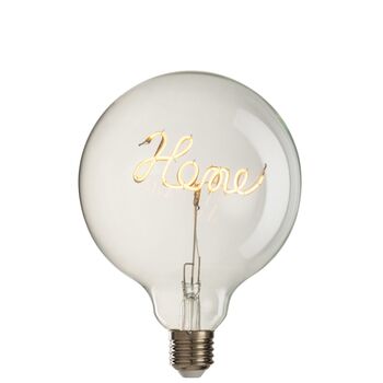 Decorative 'Home' LED Transparent Screw In Light Bulb, 4 of 6