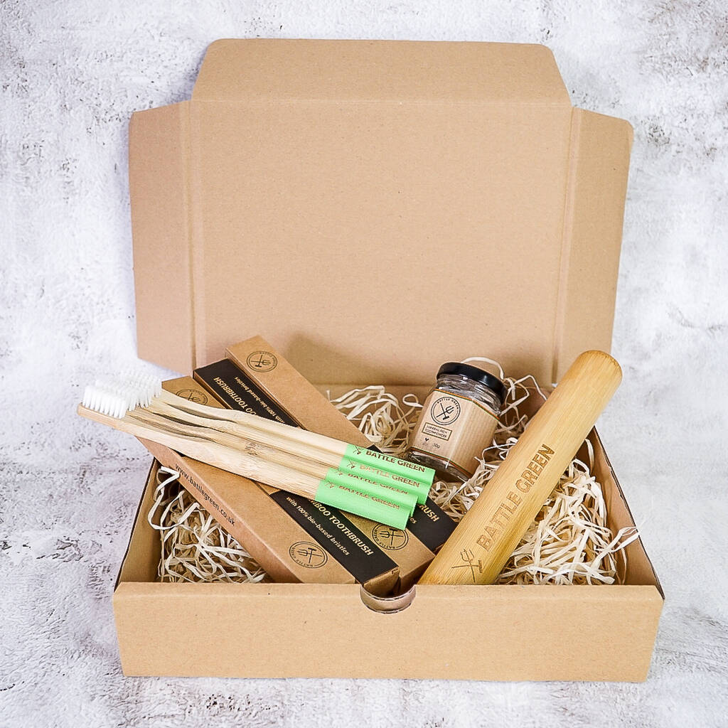 Bamboo Toothbrushes For A Year Gift Box, 1 of 7