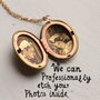 Simple Oval Personalised Locket Necklace With Photos, thumbnail 2 of 11